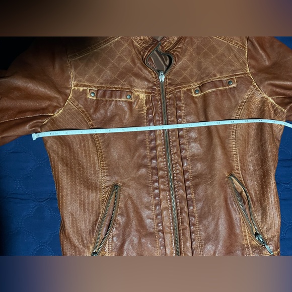 Vintage Bernardo Collection Brown Leather Jacket - Picture 9 of 12
